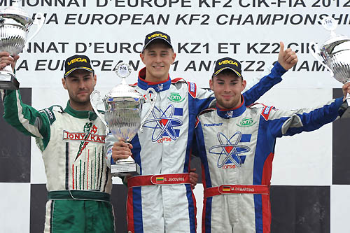 Marvin Meindorfer KDP Racing KZ2 Final Podium